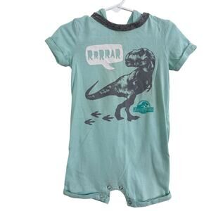 Jurassic Park Dinosaur Hooded Romper Size 18 Months